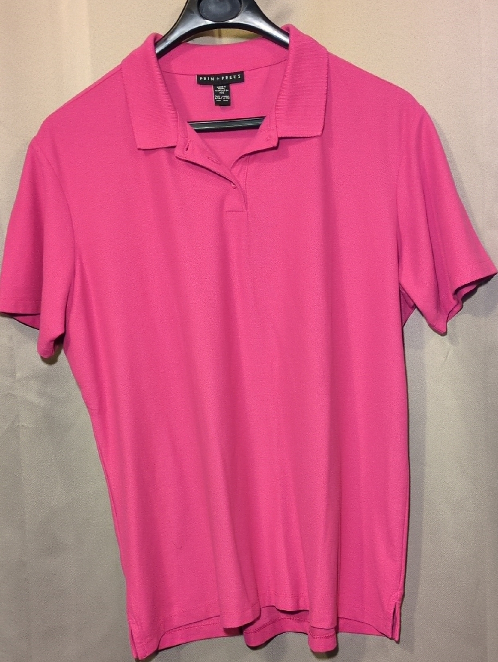 Men's Hot Pink Polo - Classic Short Sleeve